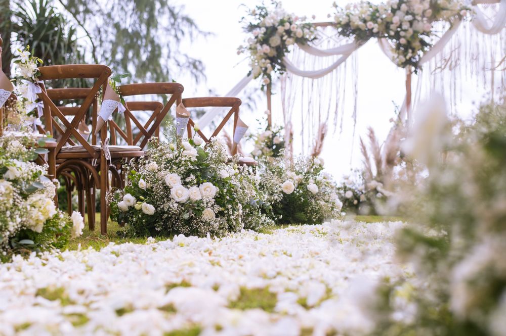 Ceremony Grounds at The Silos overlooking the lake